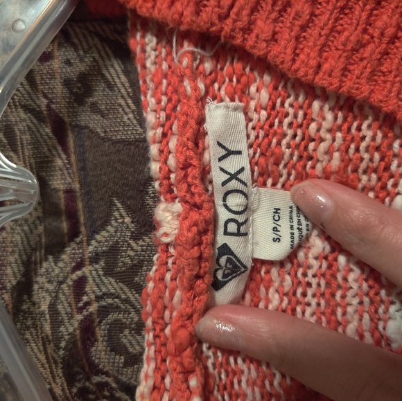 Roxy Orange and white striped long sleeve - Picture 4 of 4